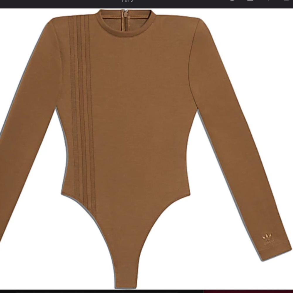 adidas Ivy Park 3-Stripes Bodysuit Wild Brown